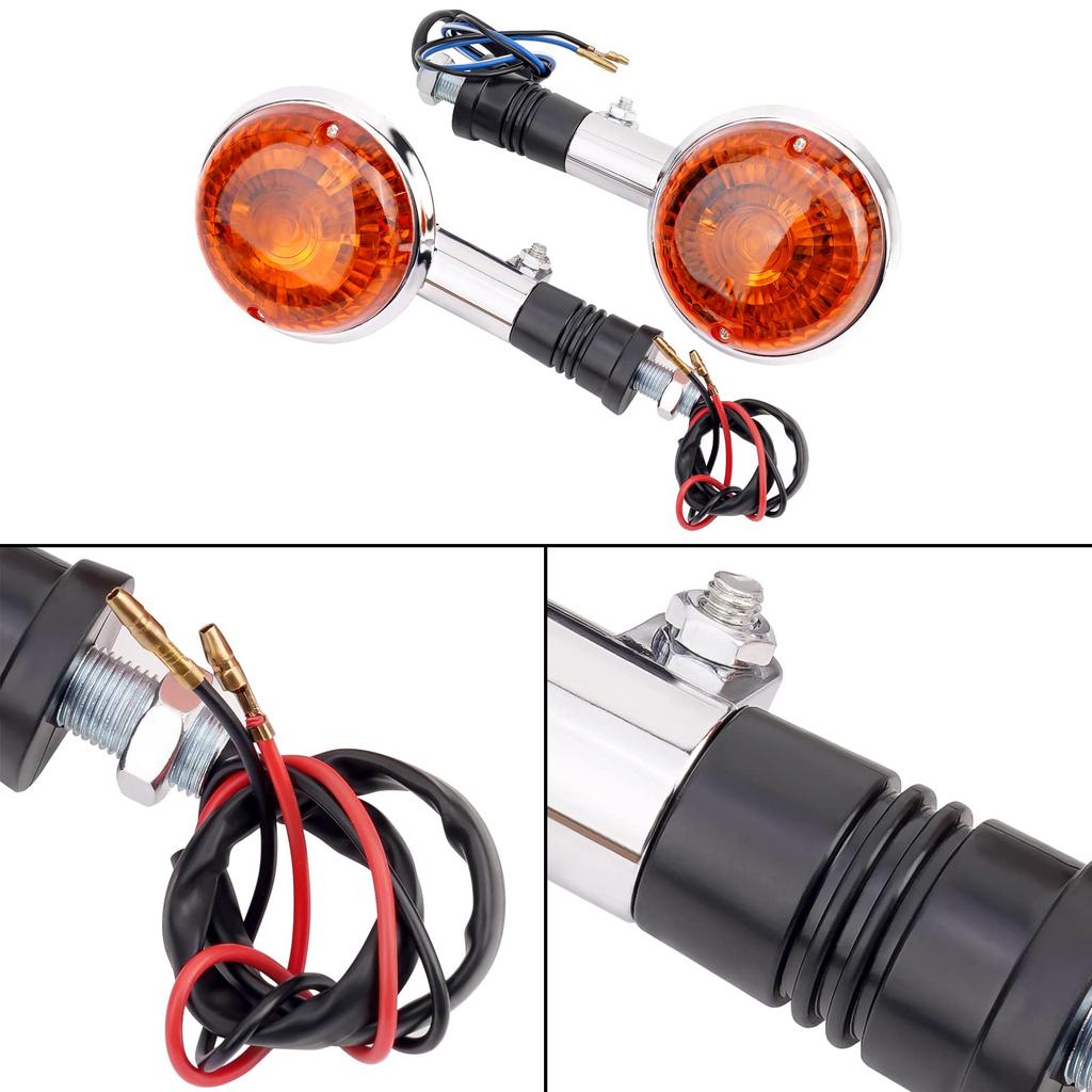 AHL Motorcycle Turn Left and Right for Yamaha Virago and Road Royal Star Signals, 12V, Set, XV250, XV400, XV535, XV550, XV700, XV750, XV920, XV1000,