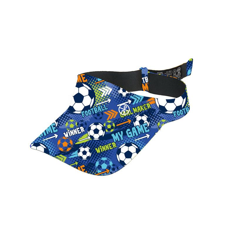 Kids Empty Top Sun Visor 58g UPF50+ Foldable Adjustable Washable for Sports Ages 2 to 12
