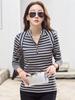 Cotton Turtleneck Tee Shirt Spring Femme Korean Long Sleeve T-shirt Button Women Casual Tops De Solid Camisetas Mujer