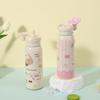 New High-value Cute Cartoon Straw Cup Will Carry Rope Double Drink Straight Cup 316 Stainless Steel Thermos Cup