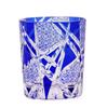 Edo Kiriko Drinking Glass Old Fashioned Crystal Whisky Cup For Scotch Bourbon Hand Cut Design Cocktail Glass With Gift Box 1PC