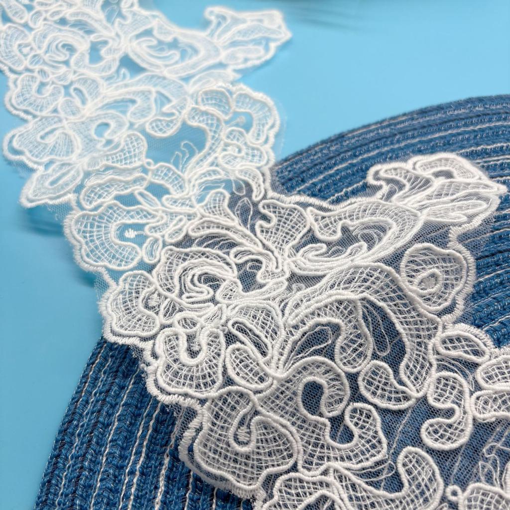 Rope Strand Barcode Embroidery Lace Women Lace Lolita Clothing Hem Accessories
