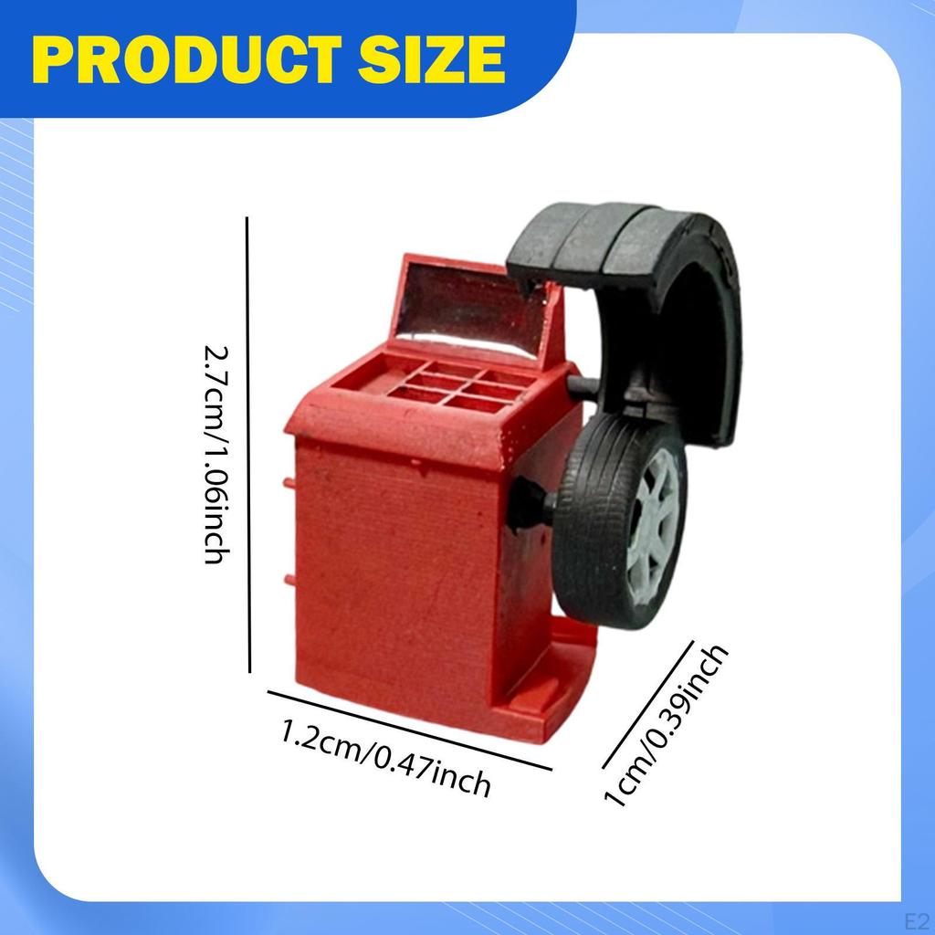1/64 Tire Balancing Machine Model Automotive Repair Diorama Accessory Mini Car Garage Tool