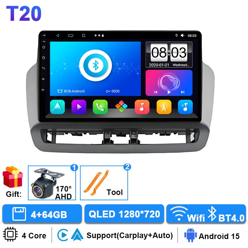 gjbn8 Car Radio For Seat Ibiza 2012 - 2015 2K QLED Android 16 Multimedia Video Player GPS 4G WIFI CarPlay Auto Wireless Stereo No 2Din