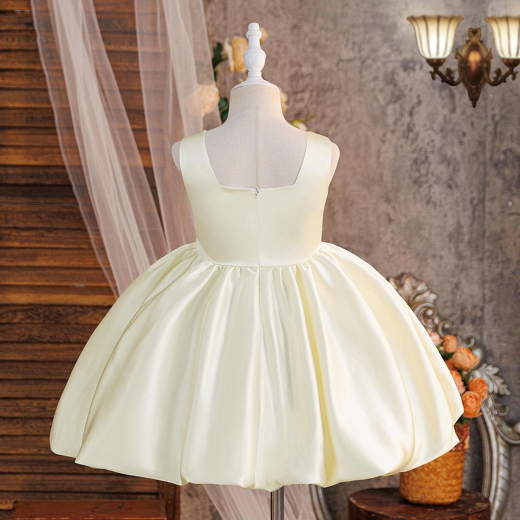 Girls' 3D Floral Princess Dress for Weddings, Fashion Shows, Stage, or Piano Performances