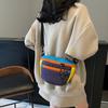 Waterproof Nylon Half Moon Bags Large Capacity Sports Crossbody Bag Girls Boys