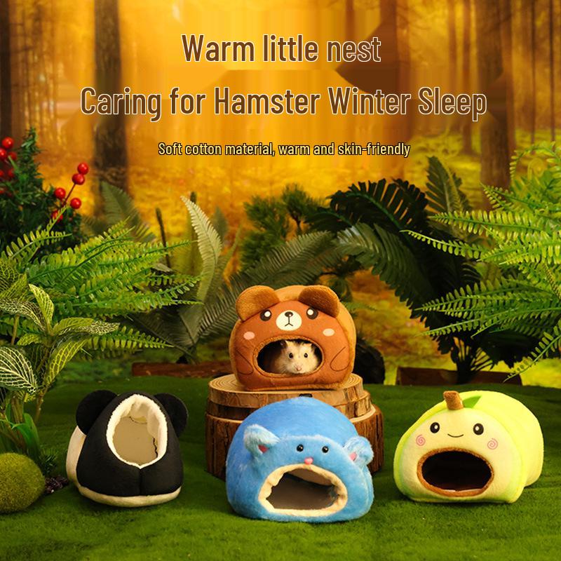 Winter Warm Cotton Nest for Small Pets: Hamsters, Chinchillas, Hedgehogs, Squirrels & Rabbits