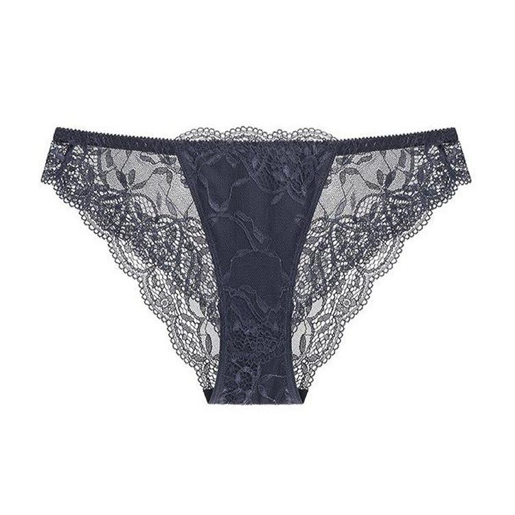 Wholesale Sexy Lace Ladies Panties Female Sexy Temptation Translucent Thin Panties Large Size Low Waist Briefs