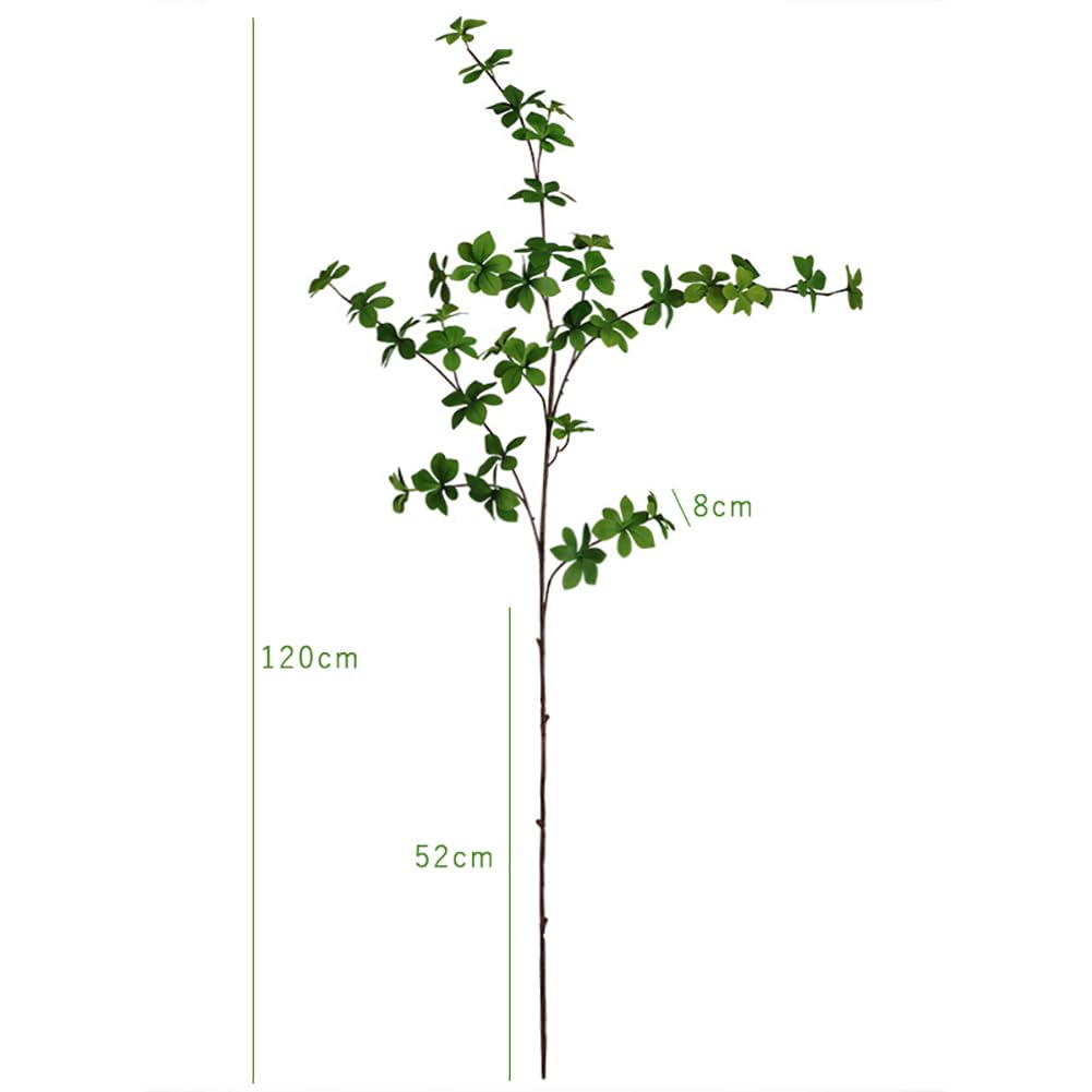 WillingYou Fake Green Enkianthus Moniliforme Super Realistic H120cm Artificial Houseplant 2 Branches Fake Green Entrance Decoration Store Display