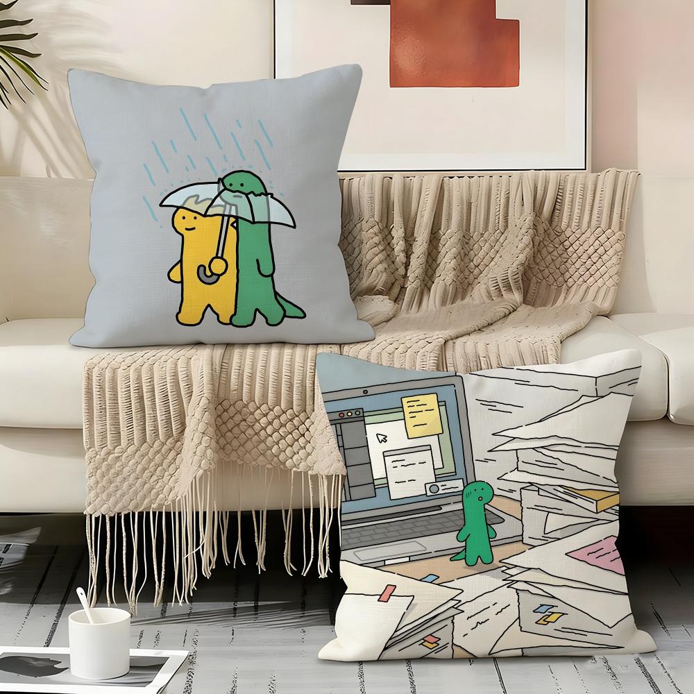 J-joguman Art Pillow Case Pillowcase, Double-sided Printed, Sofa Cushion, Bedroom Headboard Pillow