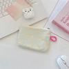 New Fresh Print Coin Purse Portable Canvas Lipstick Storage Bags Mini Students Earphone Bag