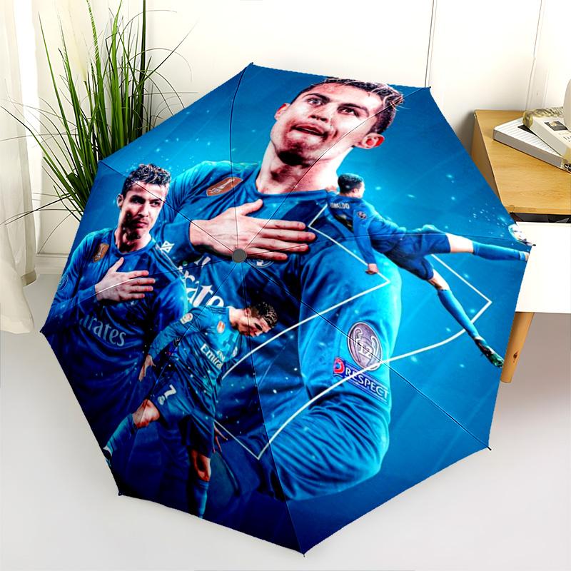 Cristiano Ronaldo: Paraguas plegable Goals Glory Adecuado para todas las estaciones Adecuado para todas las estaciones Paraguas de regalo para exteriores