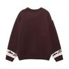 Unisex Oversized Knit Sweater With Retro Cartoon Jacquard Cozy Loose Fit Winter Streetwear