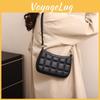 Trendy City Minimalist Grid Embossed Shoulder Bag For 2023 Fall/winter Season