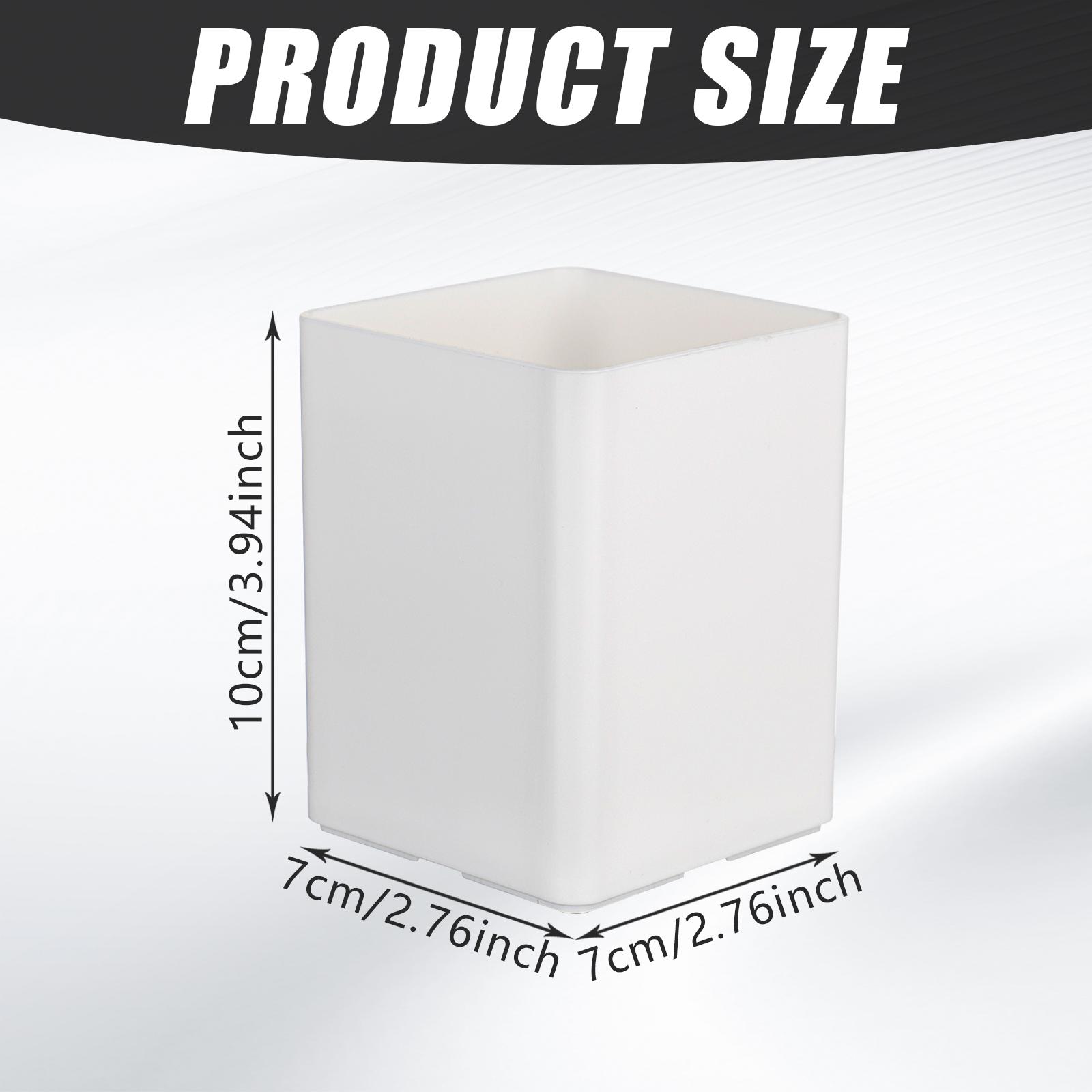 

Haowanww 4 Pcs Silicone Pen Holder For Desk Pen Pot White Pen Pencil Holder Square Pencil Organizer Pen Cup Makeup Brush Storage белый