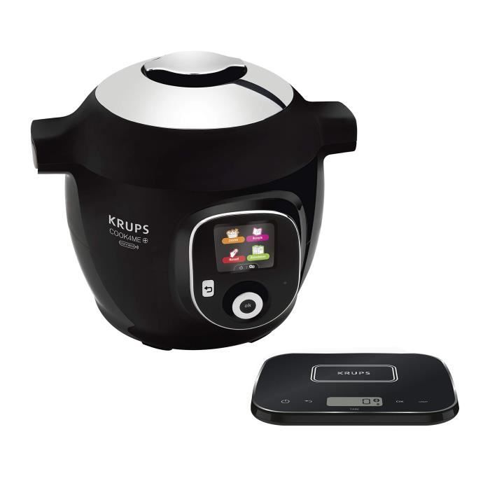 Multicuiseur - KRUPS - COOK4ME+ GRAMEEZ CZ8568 - 1600W - 150 Recettes - Noir-Gris