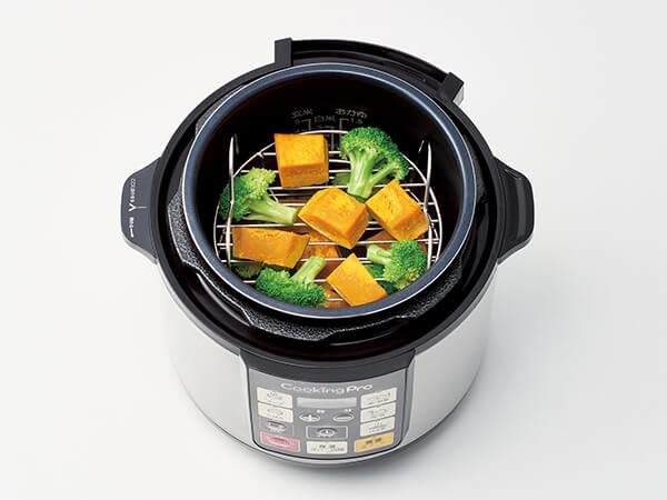 Shop Japan Cooking Pro Series Dedicated Steaming Rack 162 x 42 mm with Handle Silver Cooking Pro Steaming Rack [Official] 2-Tier (3.2L) CKP-MDAM