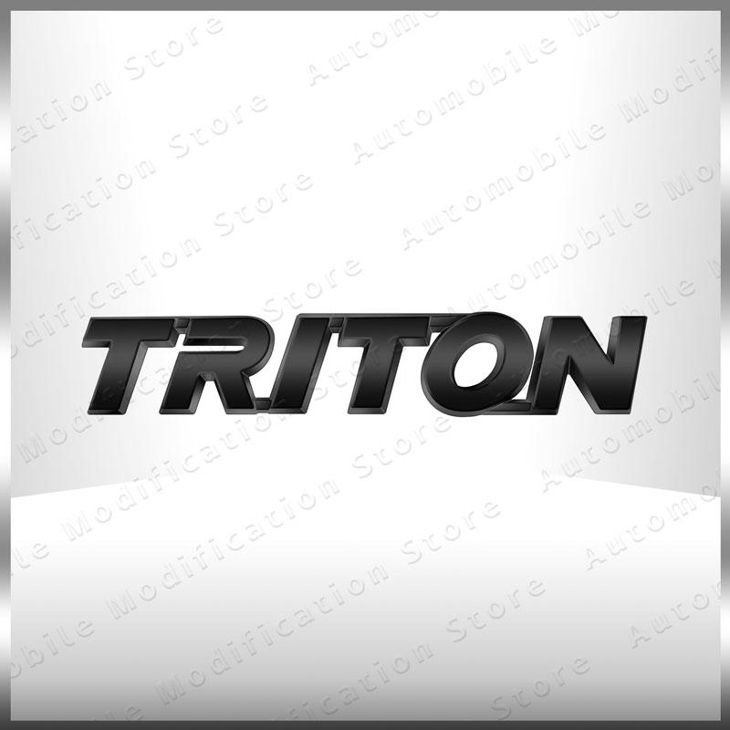 1Pc 3D ABS Plastic Decor Letter Logo Emblem Rear Trunk Decals Sticker For Mitsubishi L200 Triton Auto Accessories