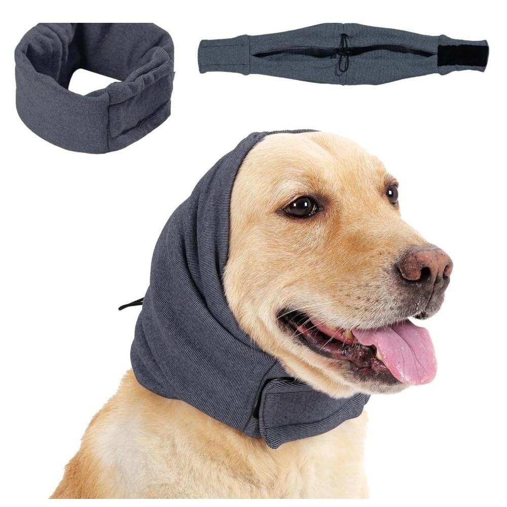 Noise Protection Dog Soothing Hood Washable Dog Head Wrap Anxiety Relief Cover  Grooming