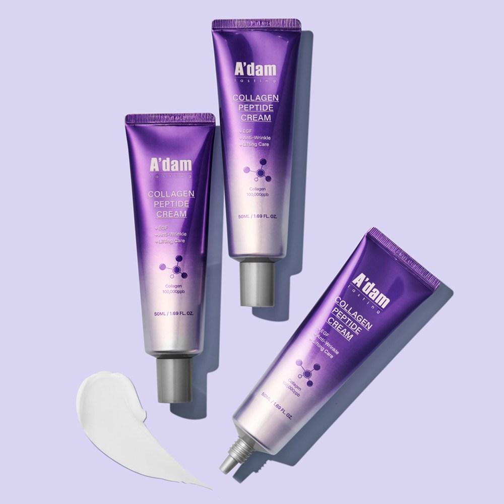 Adam Workshop Collagen Peptide Faltenverbesserungscreme, 3 Packungen, 50 ml