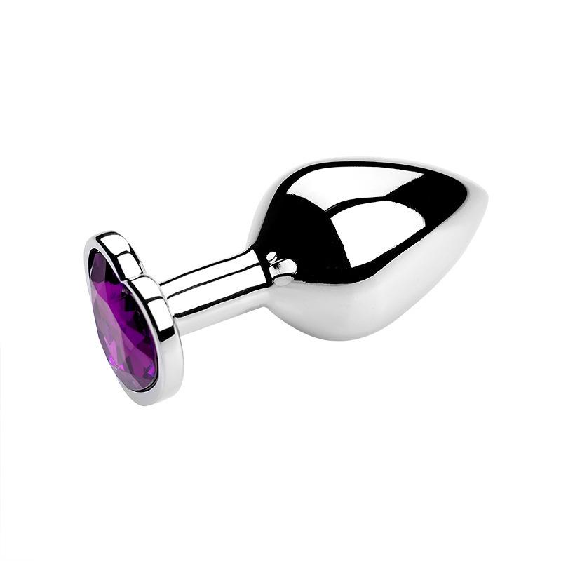 Heart-Shaped Metal Anal Plug - Prostate Massager & Dilation Toy for Adults