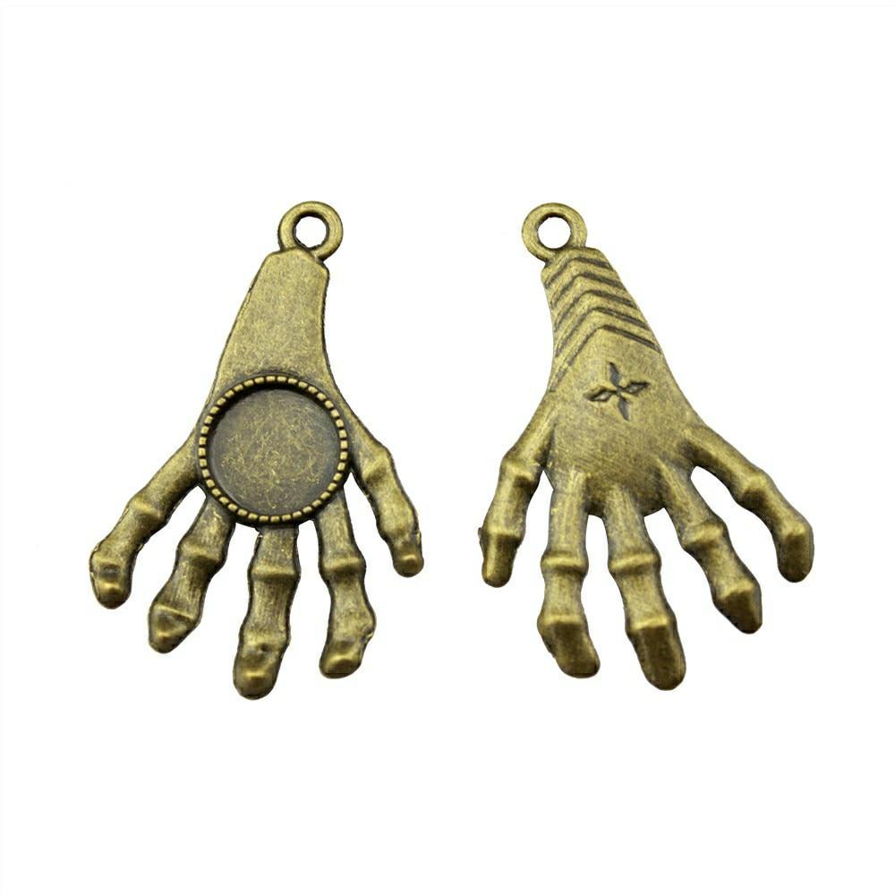 

3шт Круглый ручной стиль Камея Кабошон Кулон База Настройка Ювелирные компоненты Аксессуары Антикварная бронза Цвет Цинковый сплав 14 мм