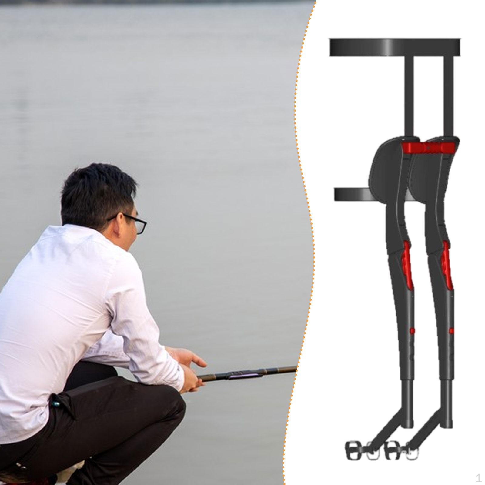 

Носимое сиденье стула с регулируемой высотой эргономичный портативный складной стул для кемпинга для пляжа black and red