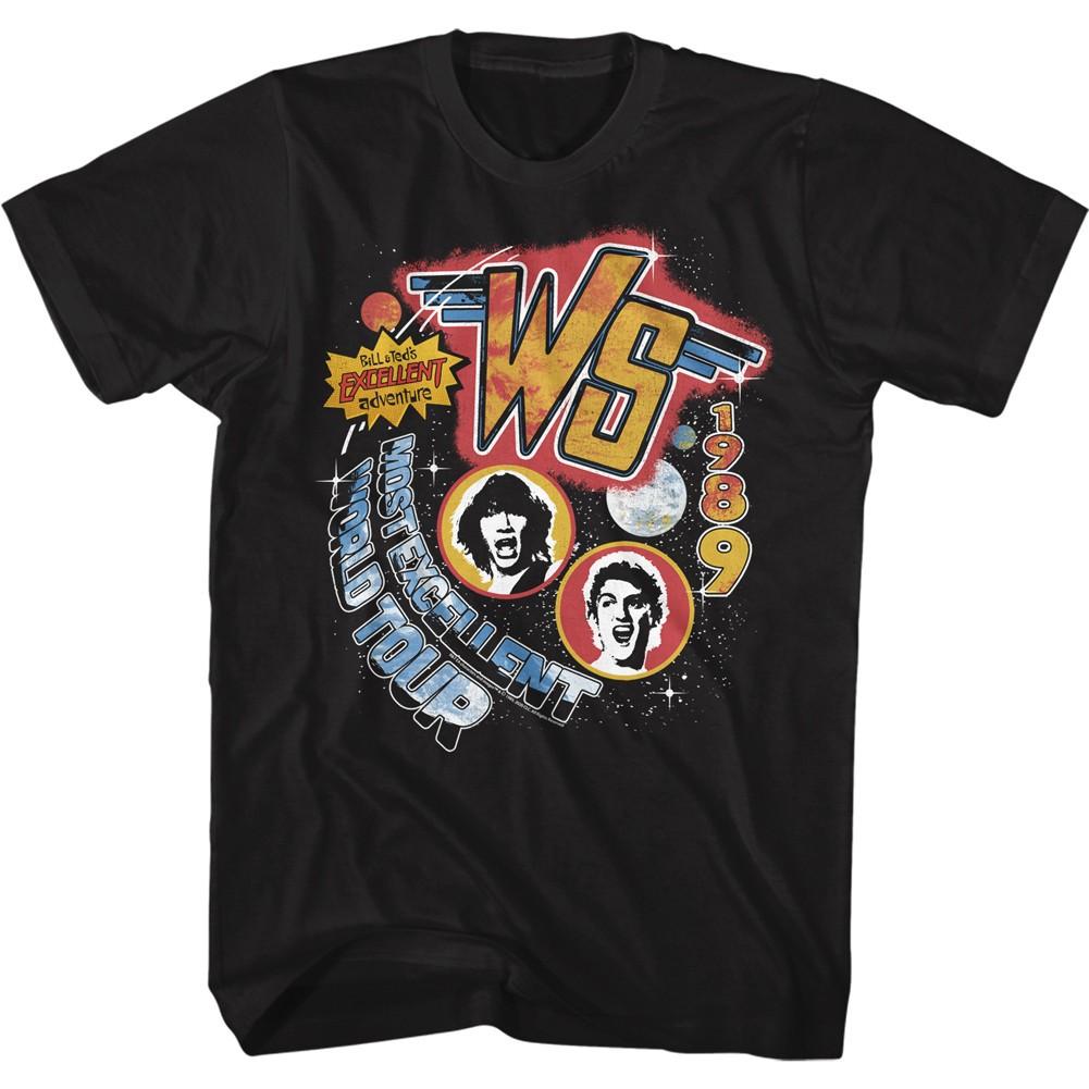 Bill & Ted s Movie Wyld Stallyns Most Excellent World Tour 1989 Men s T Shirt S