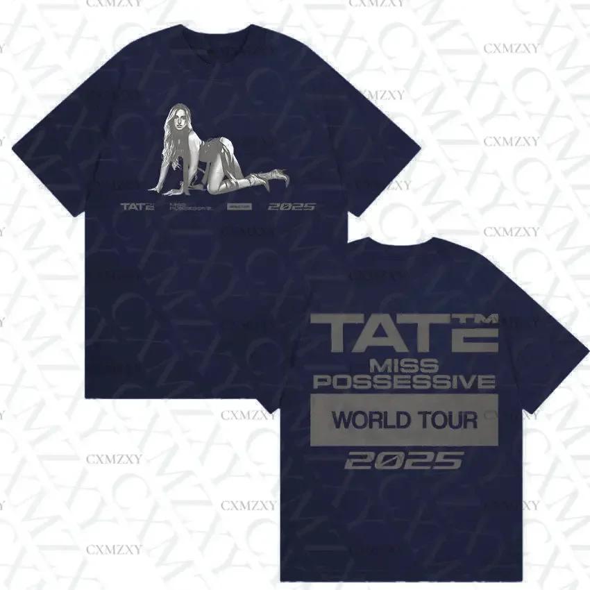 Tate McRae Miss Possessive Tour New T Shirts Unisex Womens Hip Hop Fashion Cotton Short Sleeve Tshirt Streetwear
