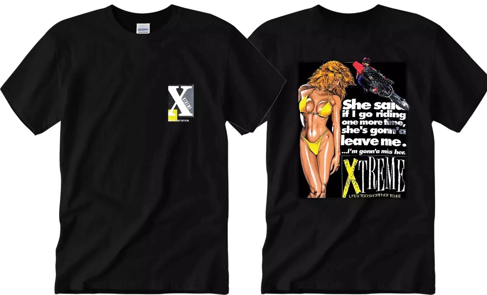 Vintage 1993 Xtreme Racing Motocross Single Stitch T-Shirt Black M