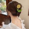 Stunning Sunflower Hair Clips Non Slip, Large Claw, Fashion Flower Shaped, Elegant Hair Accessories for Women Perfect for Updo's, Weddings, and Everyd