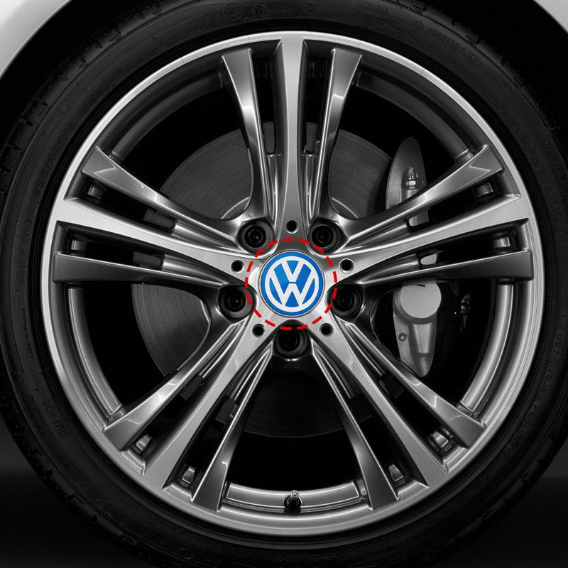 KUDFZ1 56/60MM Car Wheel Center Hub Caps Sticker Tire Rim Covers Accessories for VW Caddy Up Eos Tiguan Passat Polo Golf Beetle GTI
