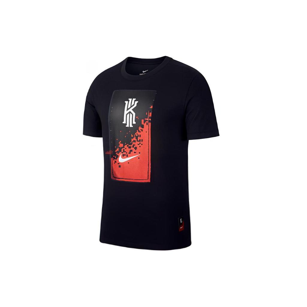Nike Kyrie Irving Graphic Sports Crew Neck T-Shirt Men Tops Black CK9438-010
