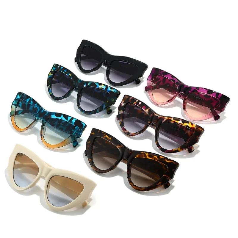 Hot Selling Women's Triangular Cat Eye High-End Fashion Sunglasses UV400 Protection Sun Glasses with Unique Design Best Seller