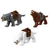 Medieval Military Castle Knight Building Blocks Riding Horse Wolf Bear Animal Vest Weapon Flag Saddle Dragon Toy Brick Gift K024