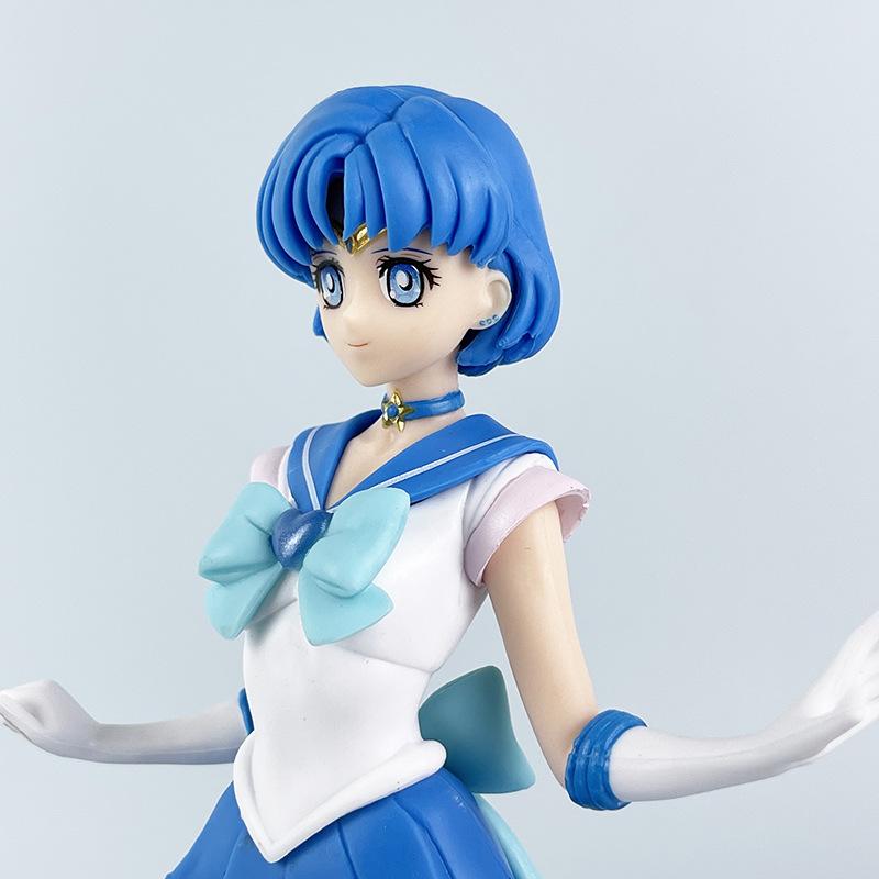 22cm Anime Hino Rei Ami Mars Mercury Figure Doll Girl Pvc Action Figurine Collectible Model Toy