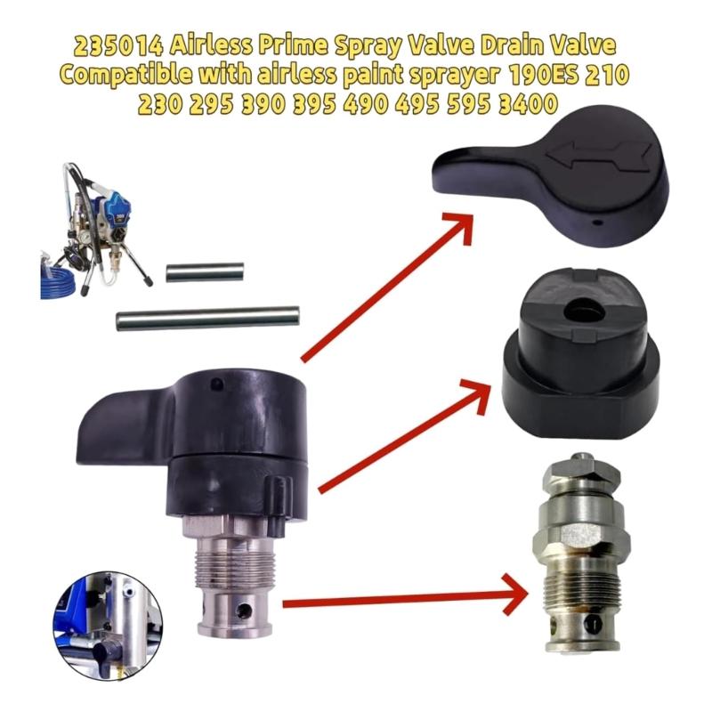 235014 Sprays Valves Return Valves Airless Sprays Machine Replace for 395 490 495 210 230 390 595 3400 Sprayer
