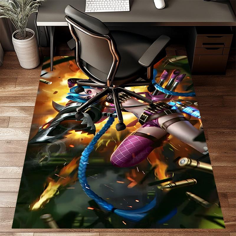 Game Lol Printed Area Rug Carpet for Bedroom Living Room Home Decor Rugs Mat Non Slip Mat Rug for Bedside