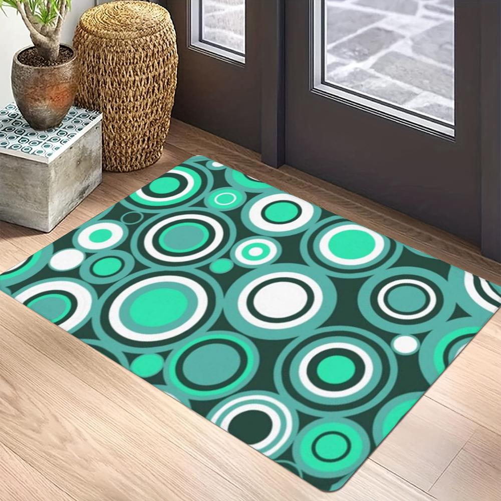 Geometric Pattern Carpet Mat Anti-Slip Rubber Backing Rug Geometric Patterns for Modern Home Decoration Floor Mat Door Mat Rugs