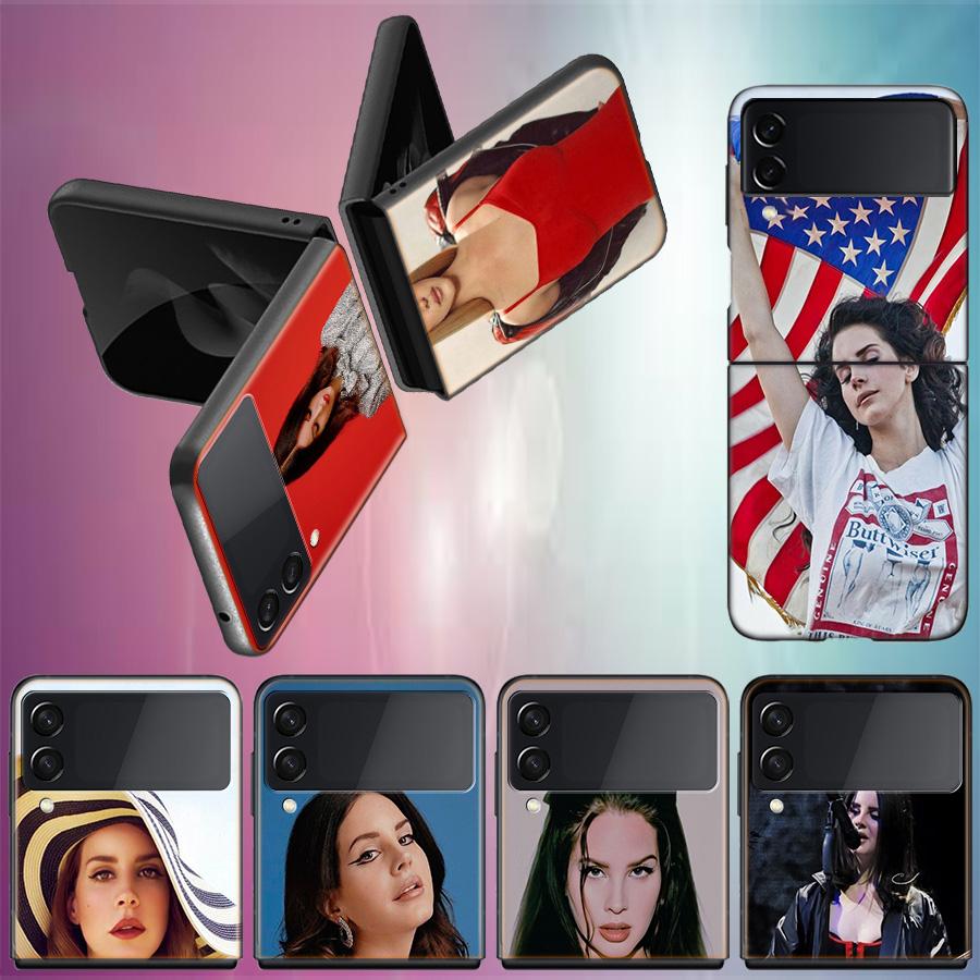 Singer Lana D-Del Rey Phone Case For Samsung Z Flip 6 7 5G Galaxy Z Flip 5 4 3 5G Cases Shockproof Hard Cover TPU