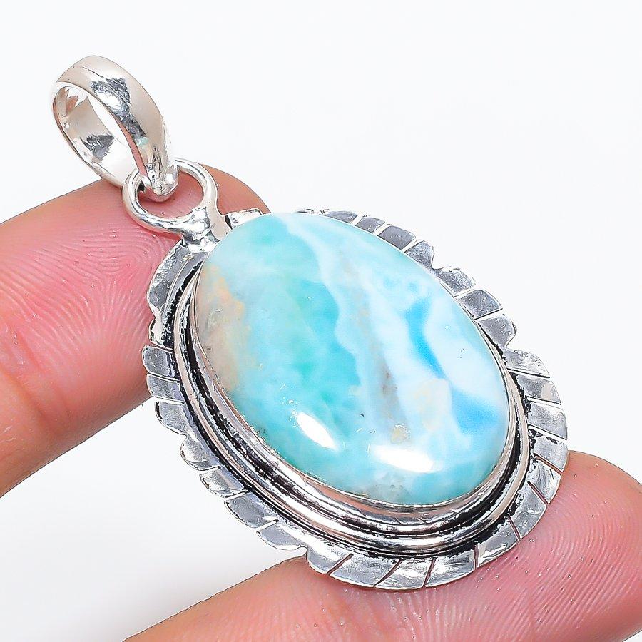 Natural Hememorphite Gemstone 925 Sterling Silver Jewelry Pendant 2.01  AP-14272