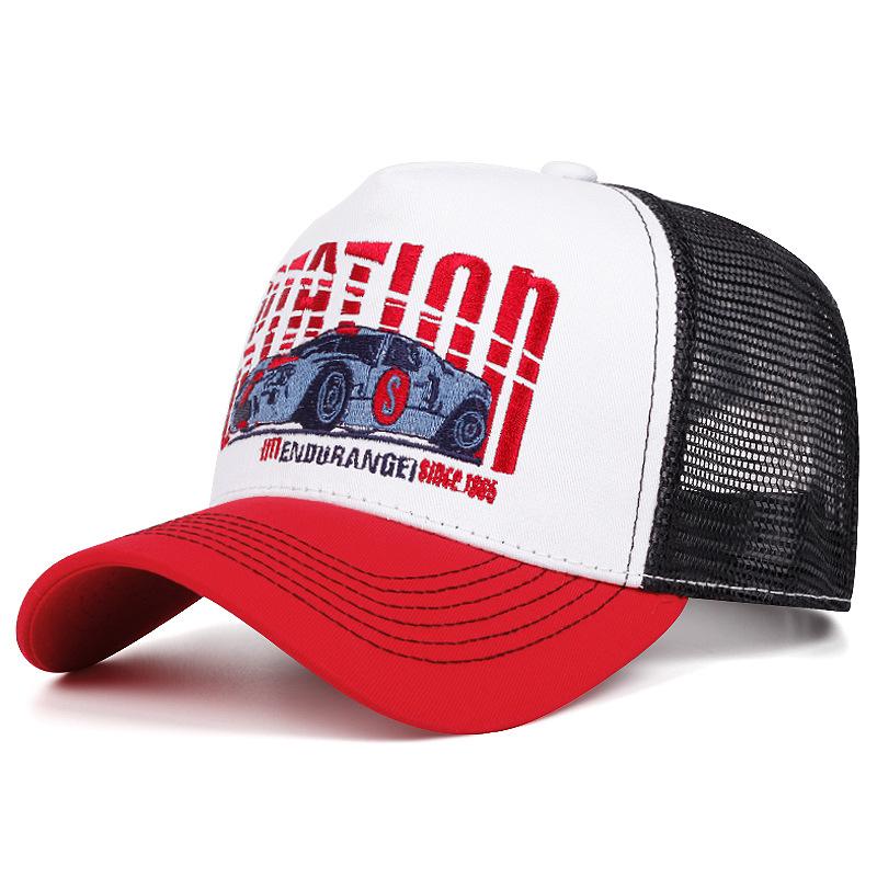 New Hot Sale Unisex Sun Hat Hip Hop Mesh Trucker Hat Classic Pattern Breathable Summer Baseball CapStreetwear Cap for Men Women