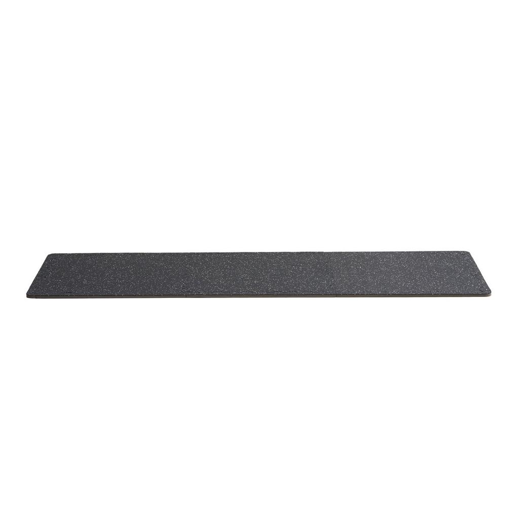 0.56" Thick Gym Floor Mats 25 Tiles Rubber Top with EVA Foam Black & White