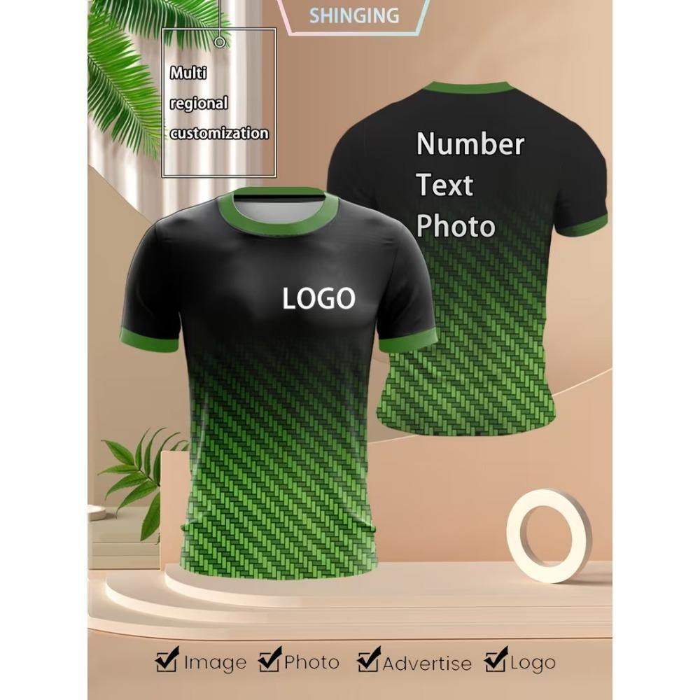 Custom Soccer Jersey Personalized Add Logo Text Photo Number Men