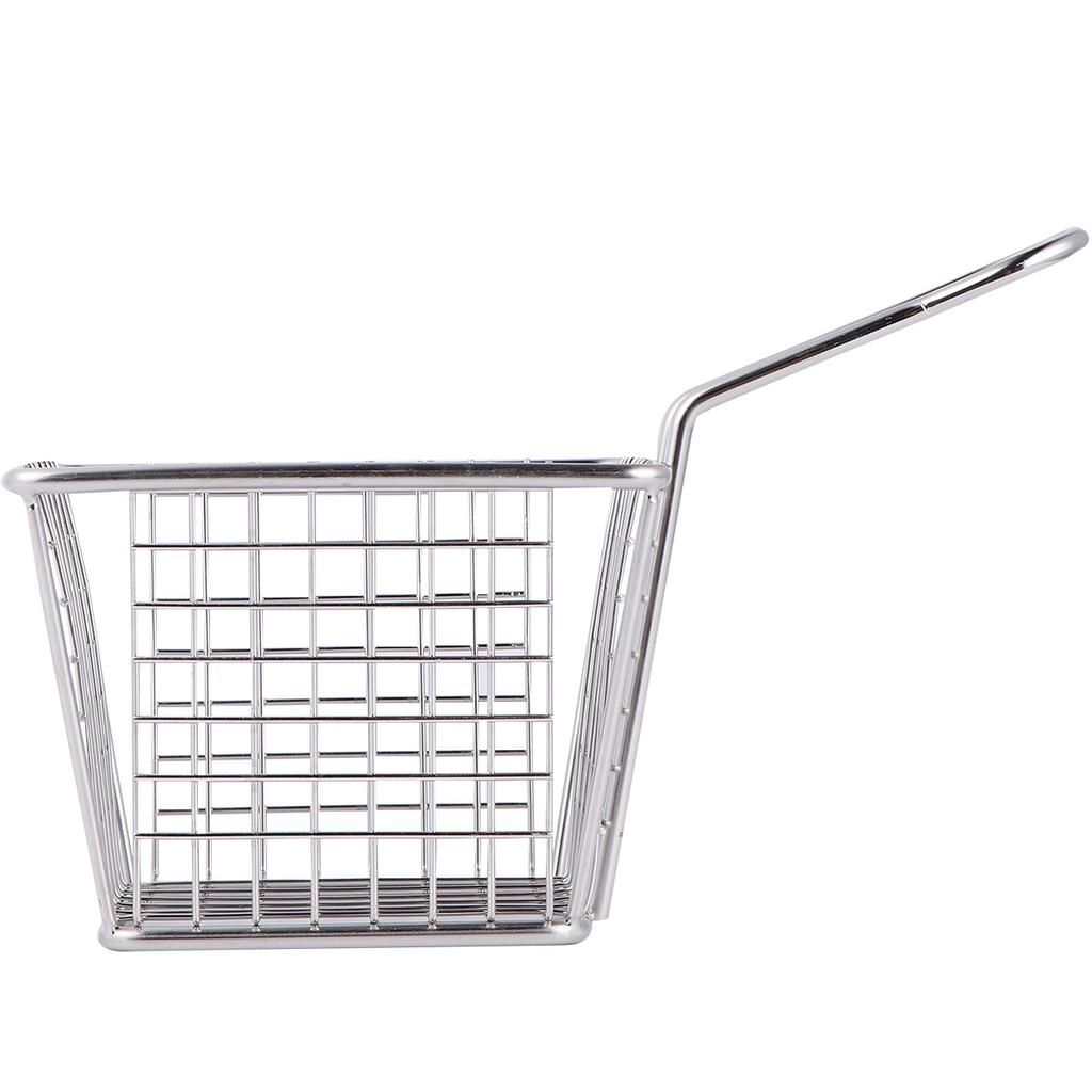 Stainless Steel Snack Basket Shrimp Fry Kitchen Baskets Pasta Boil Deep Frying Food Mesh Colander Reusable Practical Long Handle