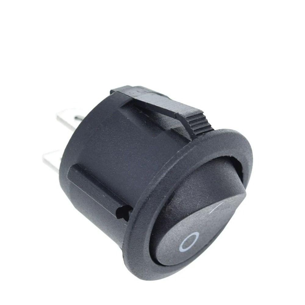 Round Rocker Boat Switch 2 Pin Self-locking Button Switch Snap-in Toggle Switch  Car Auto Boat