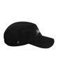 Nyuteib Oversized Corduroy Slotted Camp Cap - Black