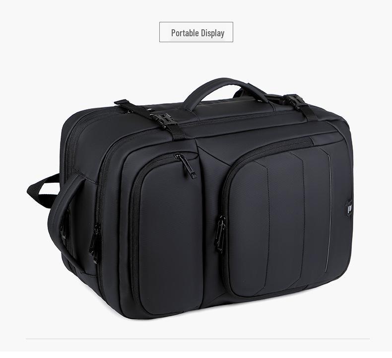 Expandable 17-Inch Travel Backpack: Large Capacity, Trendy, Multifunctional for Business, Casual, and Hiking