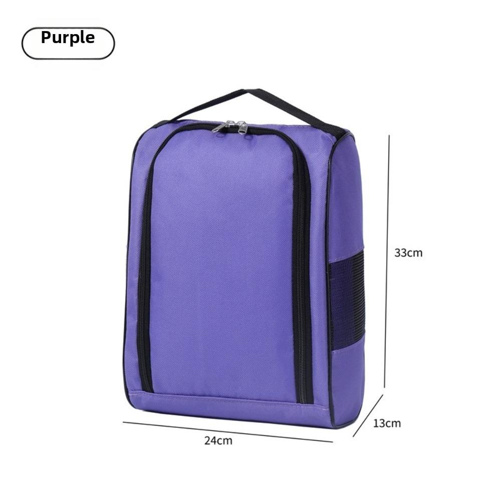 Black Color Shoe Storage Bag Breathable Material Travel Shoe Bag Golf Shoe Bag  for Sports Travel фиолетовый
