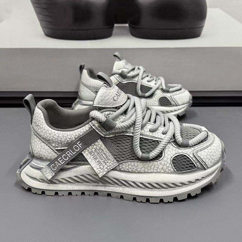 New ModelSummer Men'S Shoes Retro Old Wind Breathable Mesh Platform Dad Shoes Youth Versatile Sports And Leisure Shoes
